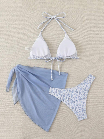 Çiçek Desenli Bikini Takım Niebbla
