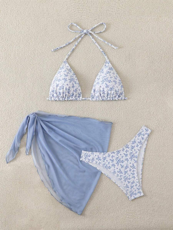 Çiçek Desenli Bikini Takım Niebbla