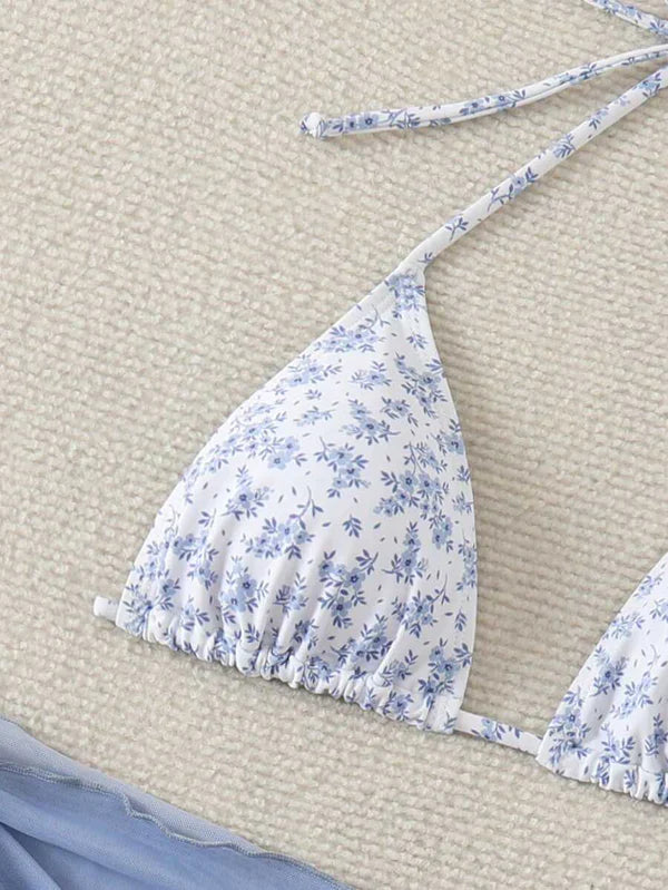 Çiçek Desenli Bikini Takım Niebbla