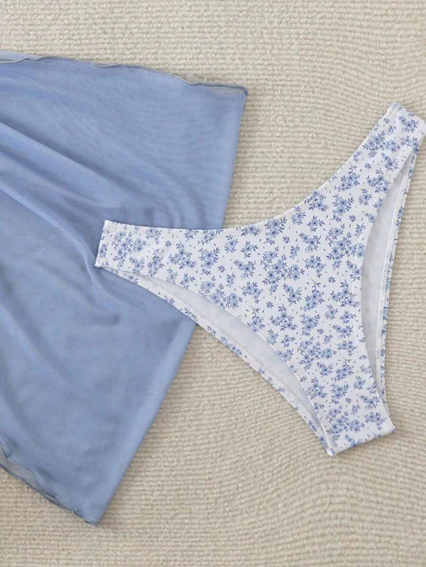 Çiçek Desenli Bikini Takım Niebbla