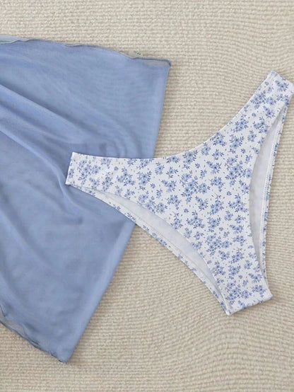 Çiçek Desenli Bikini Takım Niebbla