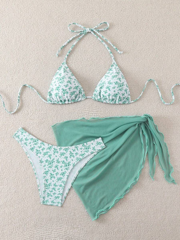 Çiçek Desenli Bikini Takım Niebbla