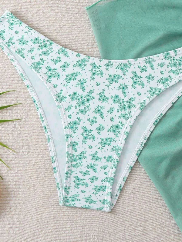 Çiçek Desenli Bikini Takım Niebbla
