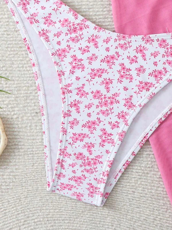 Çiçek Desenli Bikini Takım Niebbla