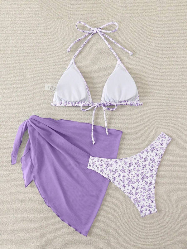 Çiçek Desenli Bikini Takım Niebbla