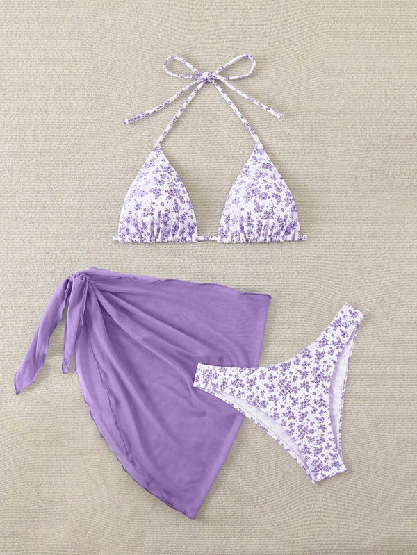Çiçek Desenli Bikini Takım Niebbla