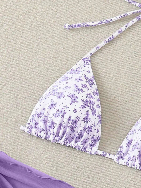 Çiçek Desenli Bikini Takım Niebbla
