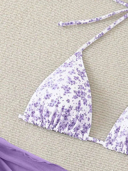 Çiçek Desenli Bikini Takım Niebbla