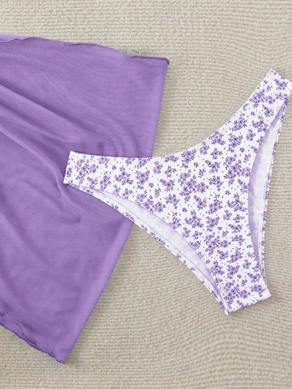 Çiçek Desenli Bikini Takım Niebbla