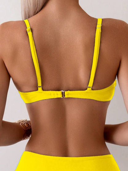 Halka Dantelli Sade Bikini Takımı Niebbla