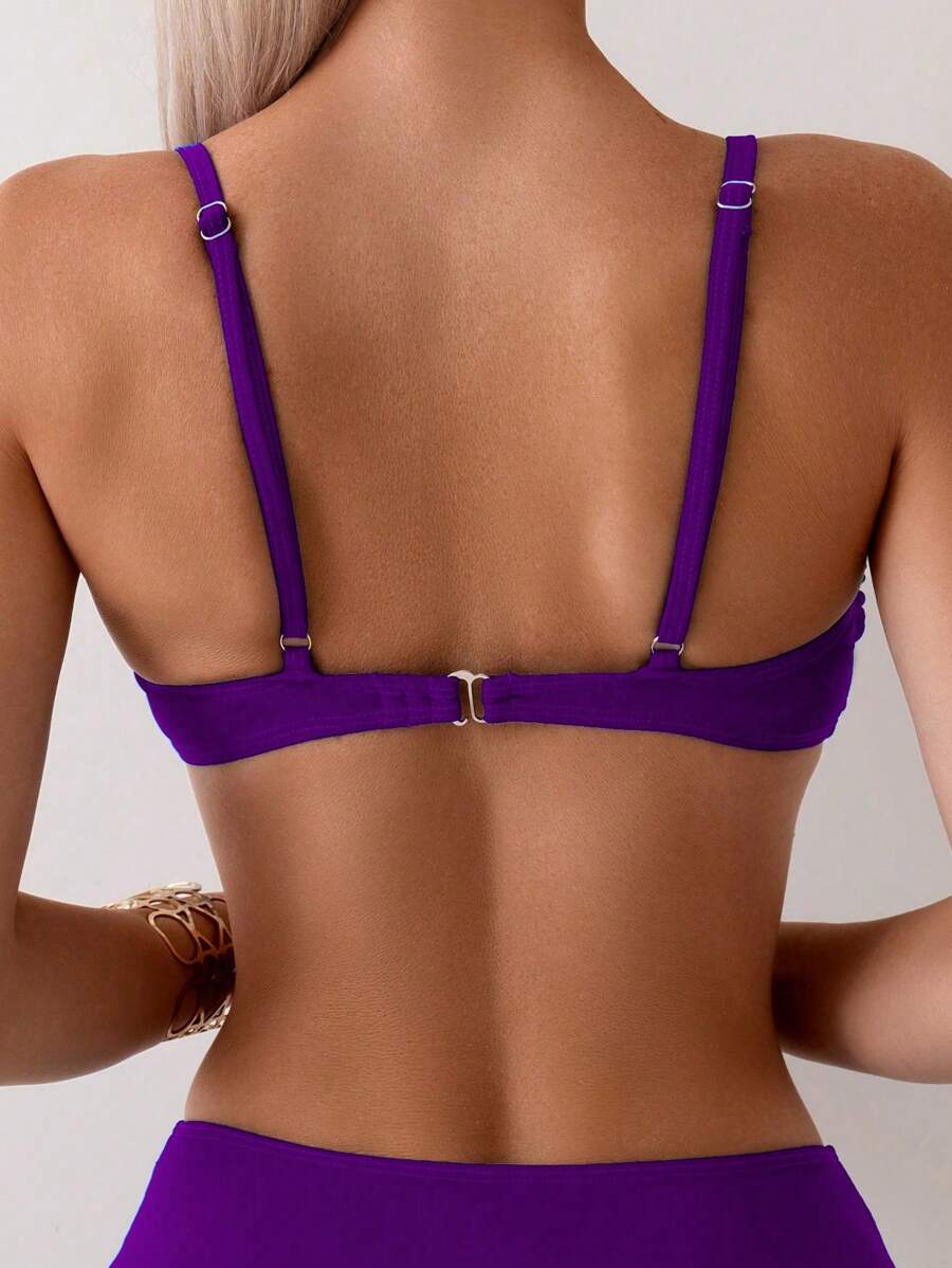Halka Dantelli Sade Bikini Takımı Niebbla