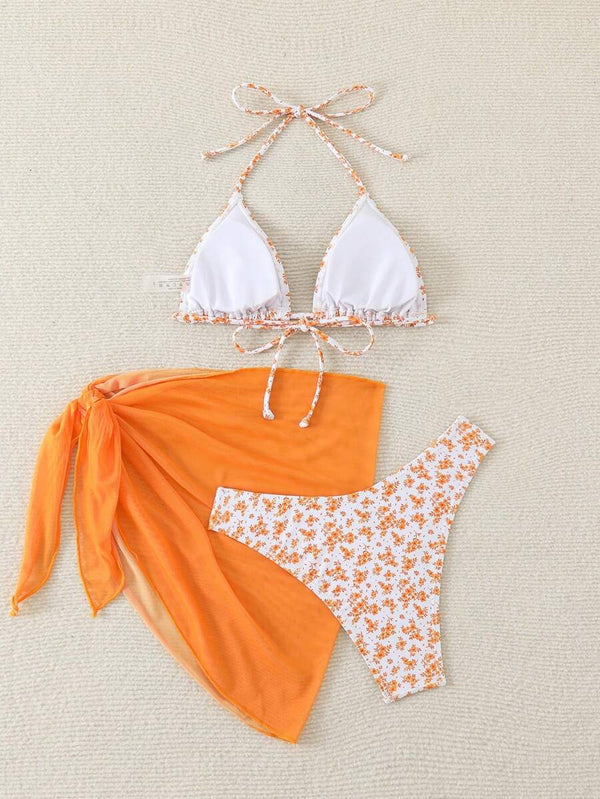 Çiçek Desenli Bikini Takım Niebbla