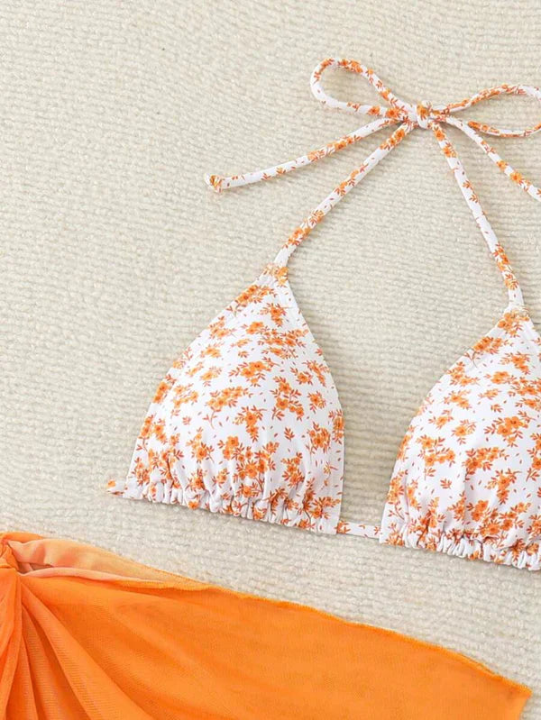 Çiçek Desenli Bikini Takım Niebbla