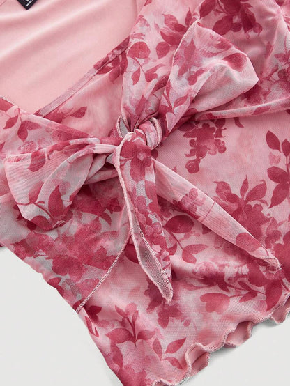 Bağcık Detaylı Romantik Crop Niebbla