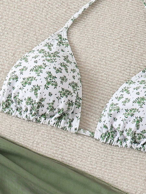 Çiçek Desenli Bikini Takım Niebbla