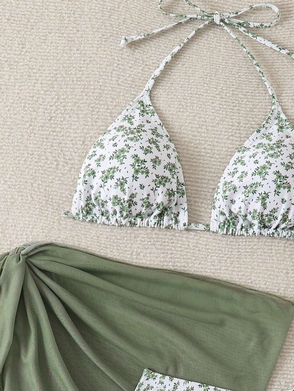 Çiçek Desenli Bikini Takım Niebbla
