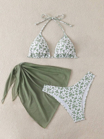 Çiçek Desenli Bikini Takım Niebbla