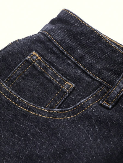 Doğal Dokulu Günlük Kot Etek Niebbla