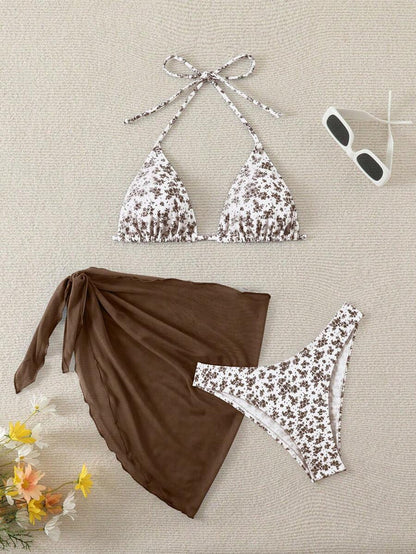 Çiçek Desenli Bikini Takım Niebbla