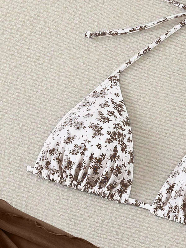 Çiçek Desenli Bikini Takım Niebbla