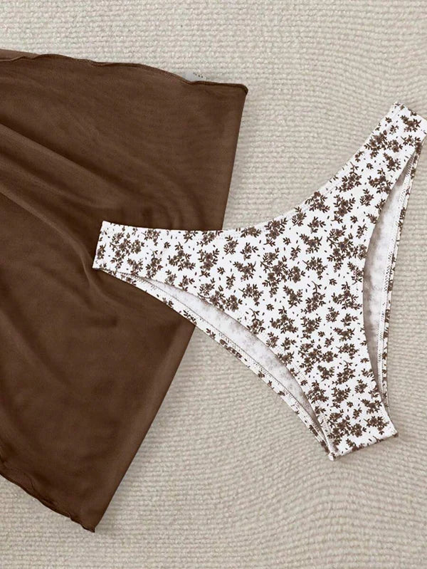 Çiçek Desenli Bikini Takım Niebbla