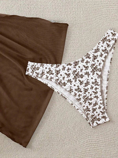 Çiçek Desenli Bikini Takım Niebbla