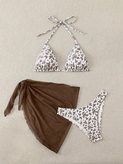 Çiçek Desenli Bikini Takım Niebbla