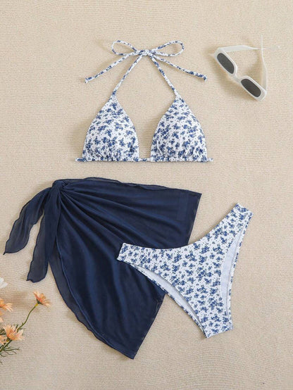 Çiçek Desenli Bikini Takım Niebbla