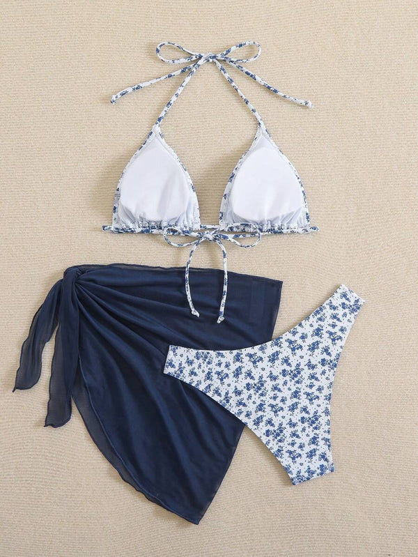 Çiçek Desenli Bikini Takım Niebbla