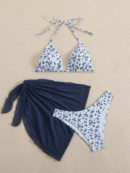 Çiçek Desenli Bikini Takım Niebbla