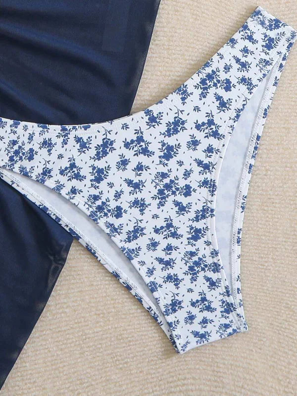 Çiçek Desenli Bikini Takım Niebbla