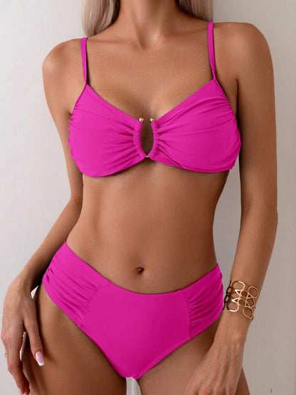Halka Dantelli Sade Bikini Takımı Niebbla