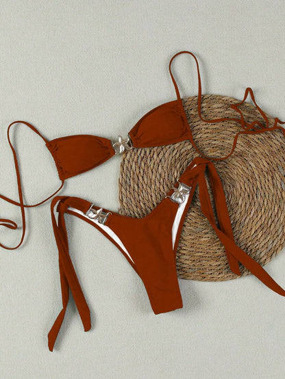 Seksi Bandeau Bikini Takımı Niebbla