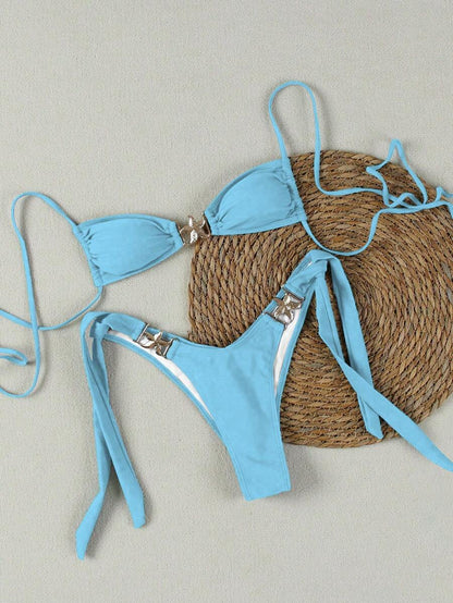 Seksi Bandeau Bikini Takımı Niebbla
