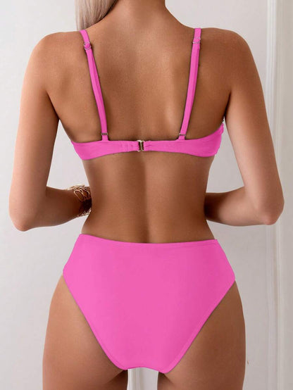 Halka Dantelli Sade Bikini Takımı Niebbla