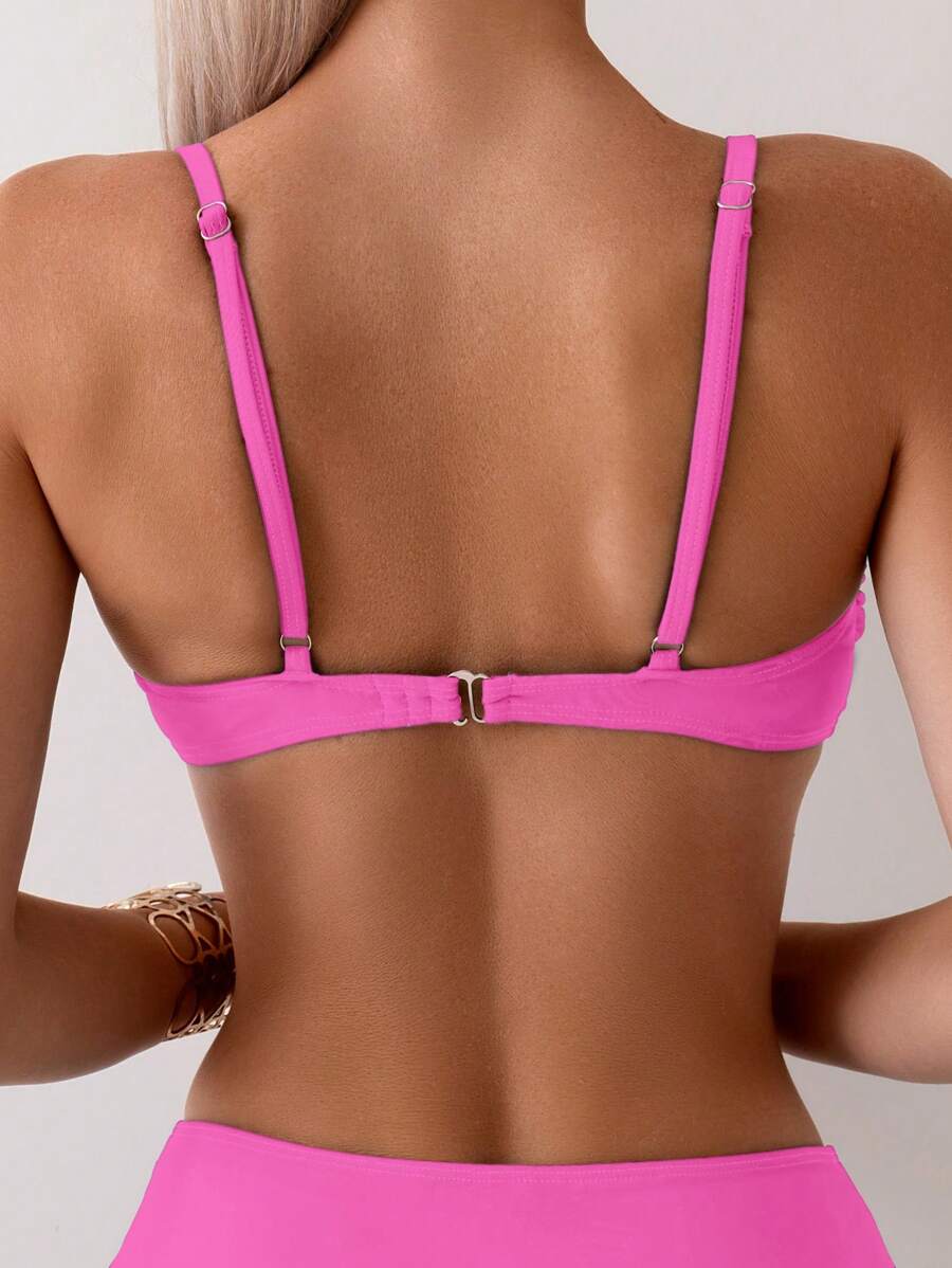 Halka Dantelli Sade Bikini Takımı Niebbla