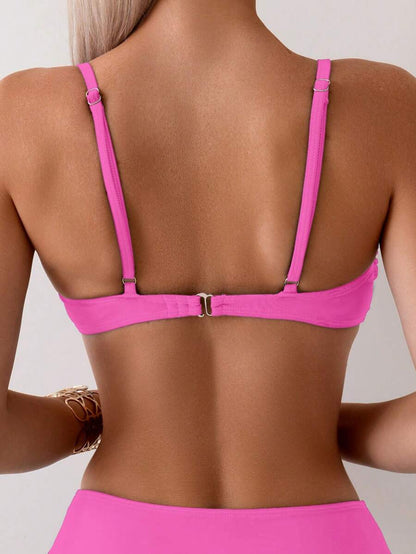 Halka Dantelli Sade Bikini Takımı Niebbla