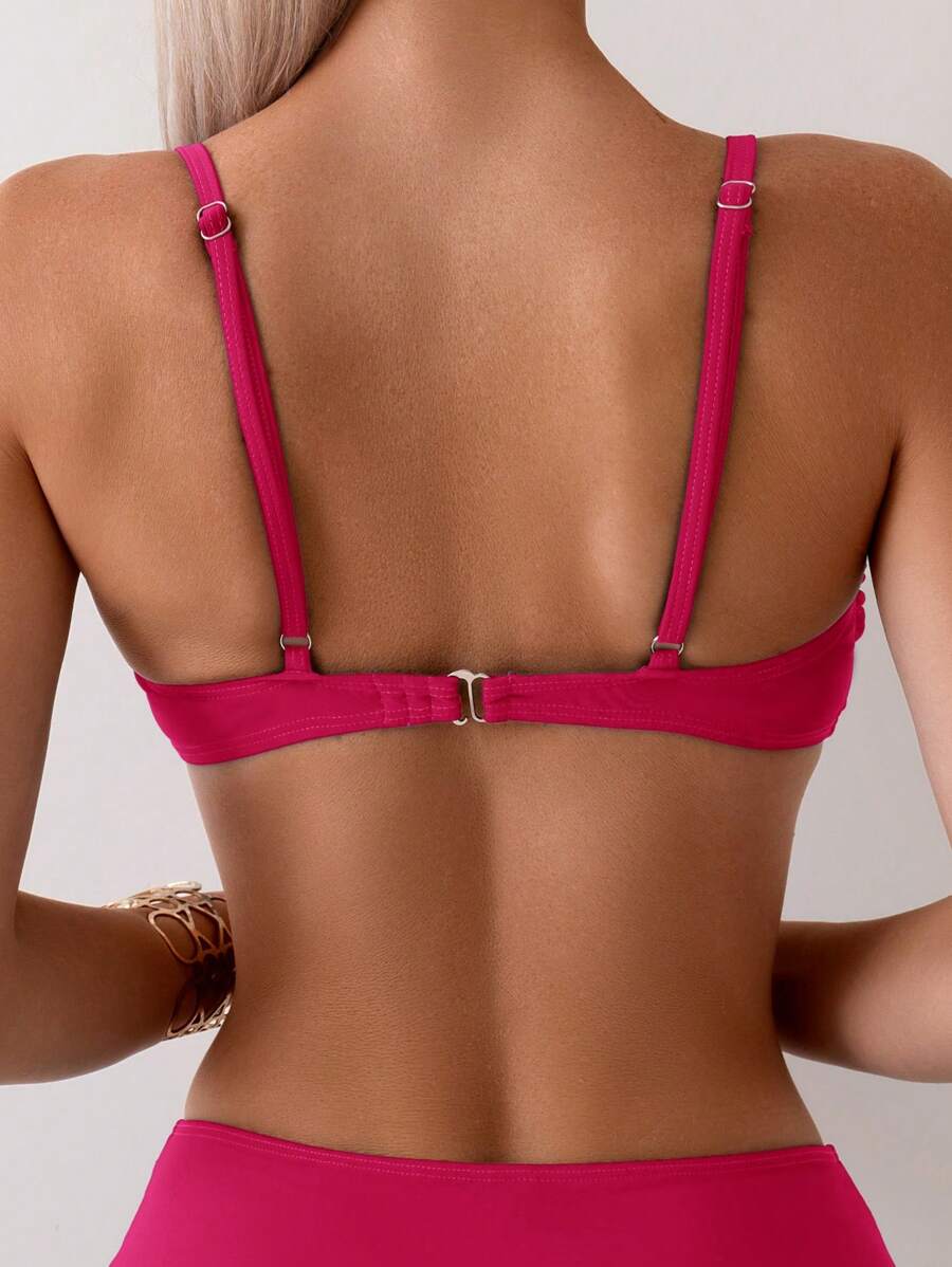 Halka Dantelli Sade Bikini Takımı Niebbla