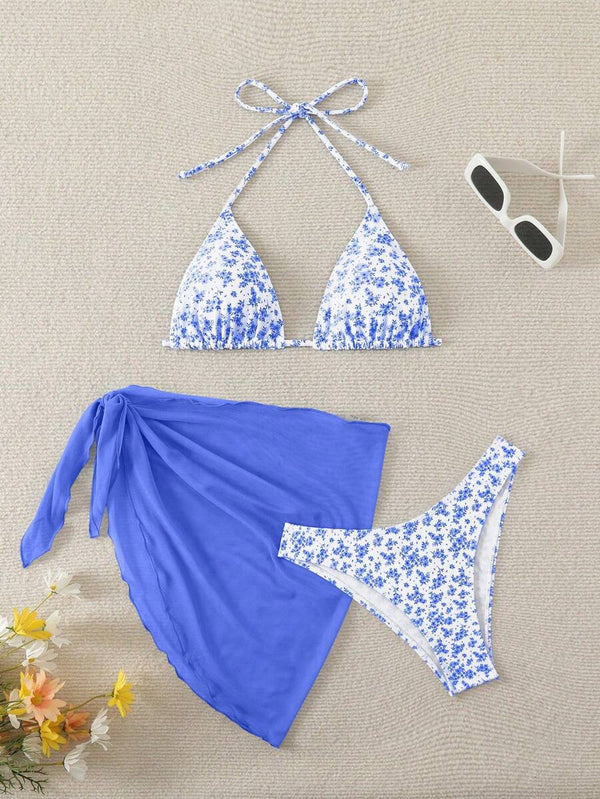 Çiçek Desenli Bikini Takım Niebbla