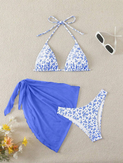 Çiçek Desenli Bikini Takım Niebbla