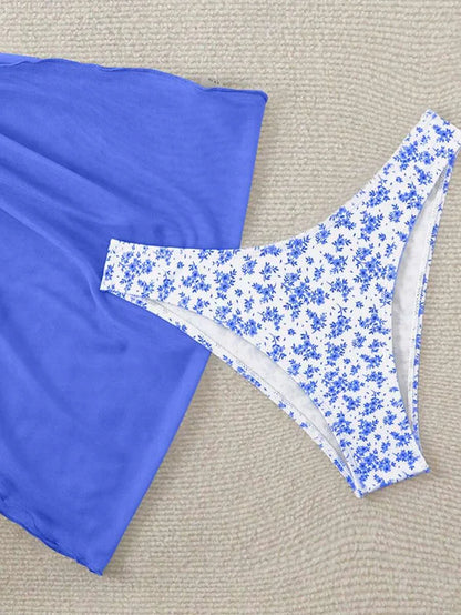Çiçek Desenli Bikini Takım Niebbla
