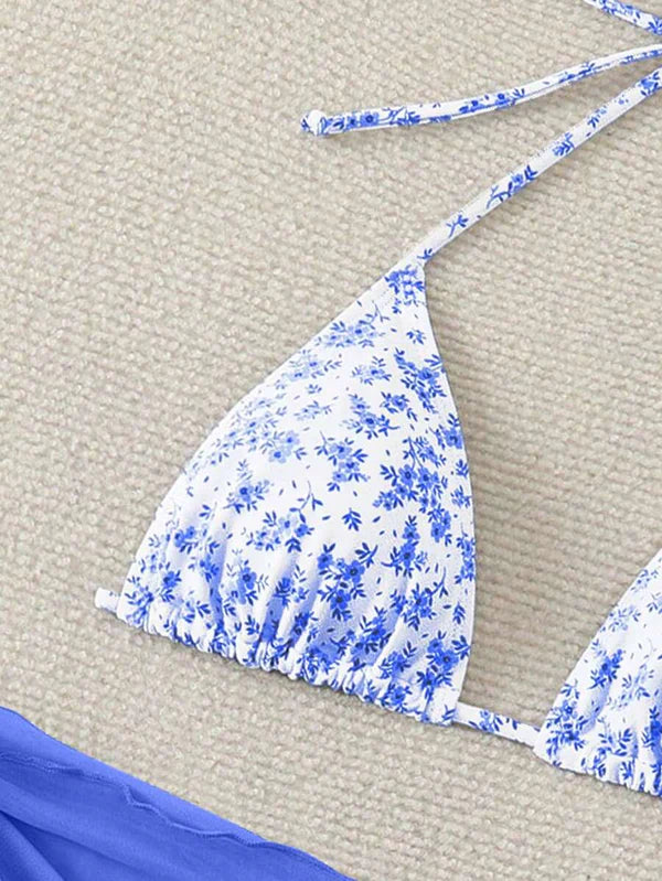 Çiçek Desenli Bikini Takım Niebbla