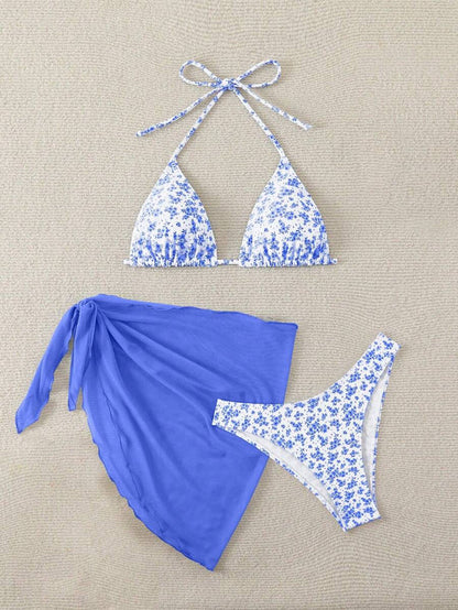 Çiçek Desenli Bikini Takım Niebbla