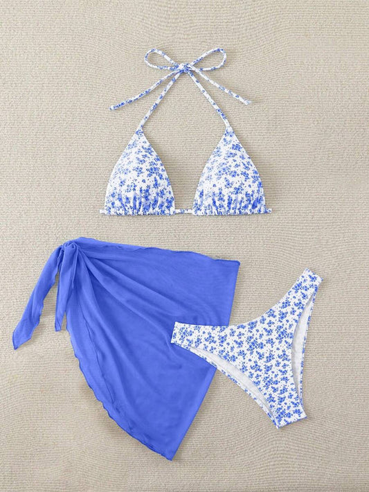 Çiçek Desenli Bikini Takım Niebbla