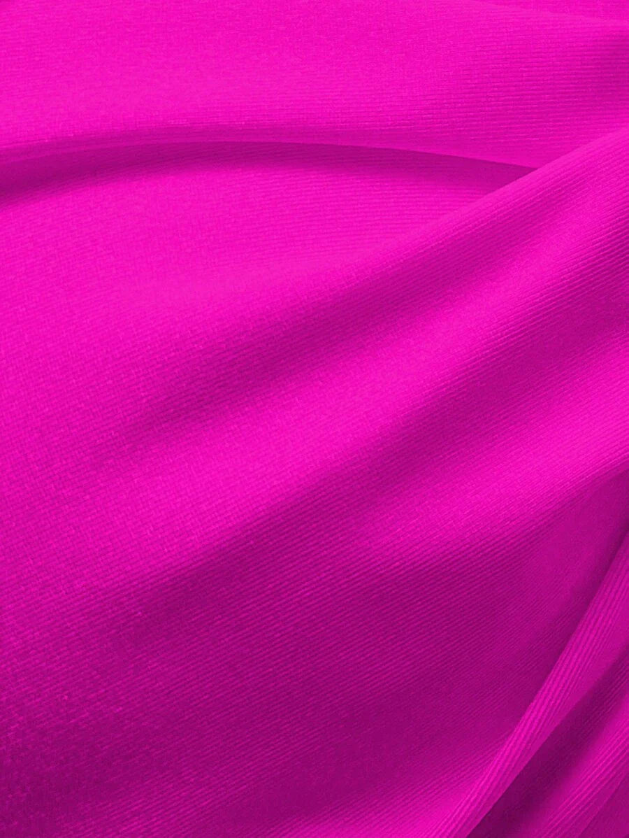 Pembe Straplez Bağcıklı Metal Detaylı Bikini Takımı Niebbla