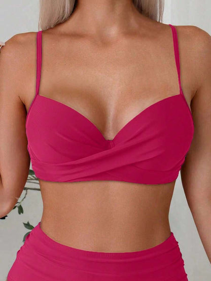 Askılı Yüksek Bel Balenli Bikini Takımı Niebbla