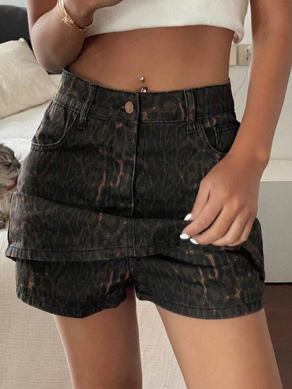 Doğal Dokulu Günlük Kot Etek Niebbla