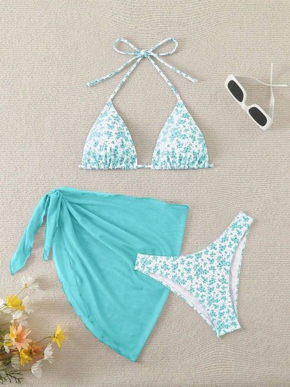 Çiçek Desenli Bikini Takım Niebbla