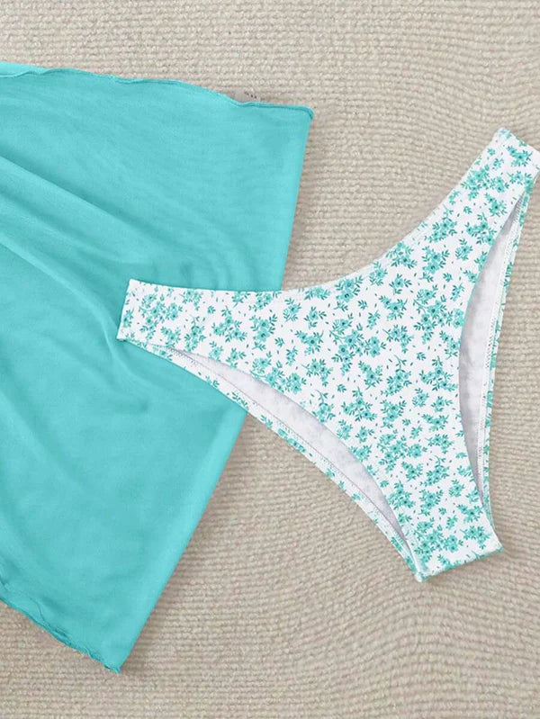 Çiçek Desenli Bikini Takım Niebbla