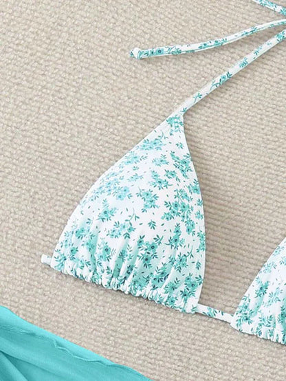 Çiçek Desenli Bikini Takım Niebbla